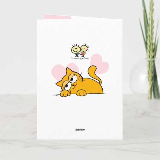 Raad eens wat je mijn favoriete kat-groet bent kaart