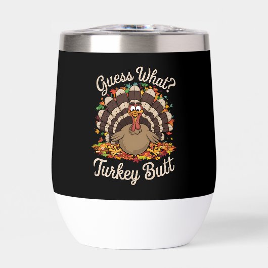  Raad eens wat kalkoen kont grappige thanksgiving  (Voorkant)