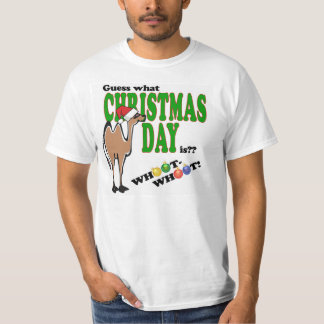 Raad eens wat kerstdag is? t-shirt