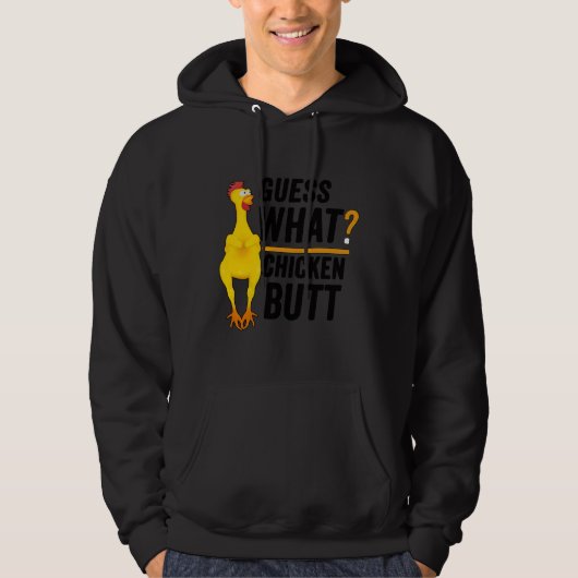 Raad eens wat kip Butt 2 Hoodie (Voorkant)