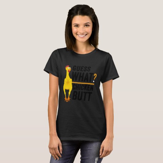 Raad eens wat kip Butt 2 T-shirt (Voorkant volledig)