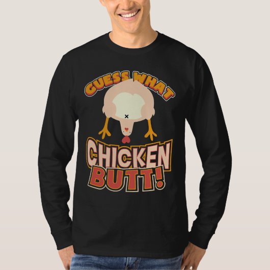 Raad eens wat kip Butt 73 T-shirt (Voorkant)