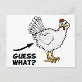 Raad eens wat kip Butt Briefkaart (Voorkant)