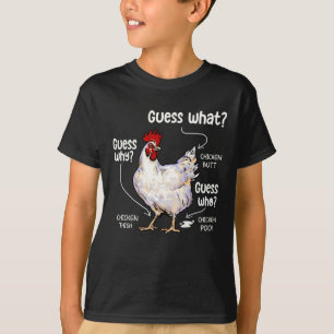 Raad eens wat kip Butt, grappige kip Lover T-shirt