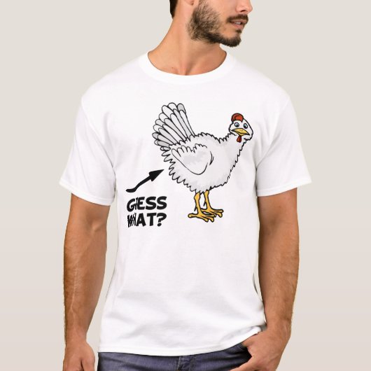 Raad eens wat kip Butt T-shirt (Voorkant)
