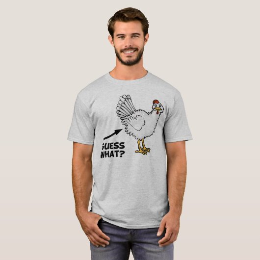 Raad eens wat kip Butt T-shirt (Voorkant volledig)
