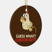 Raad eens wat kippen boer zijn keramisch ornament (Rechts)