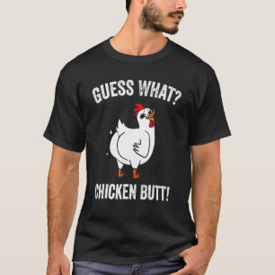 Raad eens wat kippen met kippen krijgen t-shirt