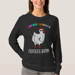 Raad eens wat kippen met kippen krijgen t-shirt