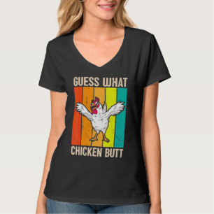 Raad eens wat kippen met kippen krijgen t-shirt
