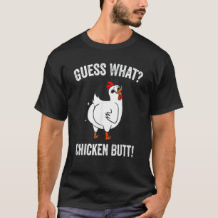 Raad eens wat kippen met kippen krijgen t-shirt