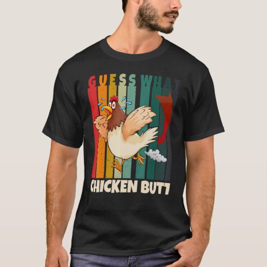 Raad eens wat kippen met kippen krijgen t-shirt (Voorkant)