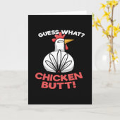 Raad eens wat kippen met kippen met kippenstift kaart (Gele Bloem)