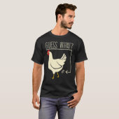 Raad eens wat Kippenga! Boerderij Kippenga Grappig T-shirt (Voorkant volledig)