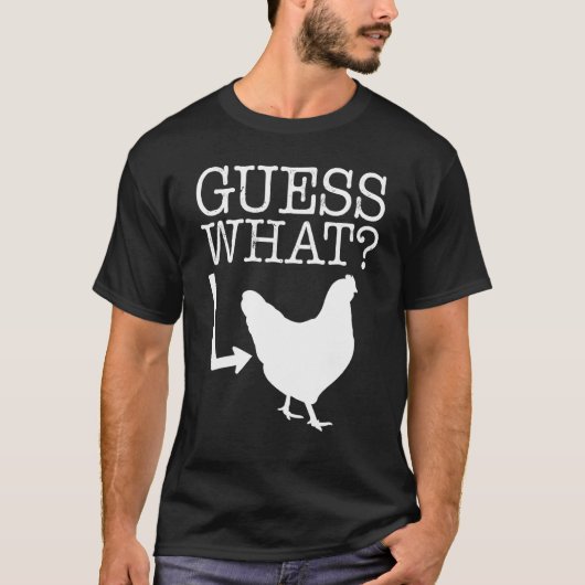 Raad eens wat kippenkont cadeau t-shirt (Voorkant)