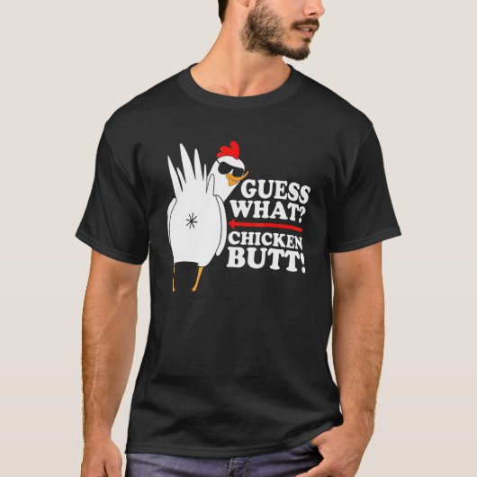 Raad eens wat kippenkont!  Grappig T-shirt (Voorkant)