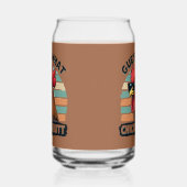 Raad eens wat kippenkont grappige retro haan blikvorm glas (Links)