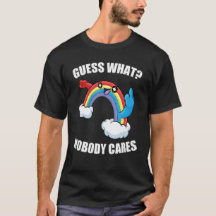 RAAD EENS WAT NIEMAND GEEFT Rainbow Meme T-shirt