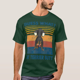 Raad eens wat Rat Terrier Butt Hondenliefhebbers T-shirt