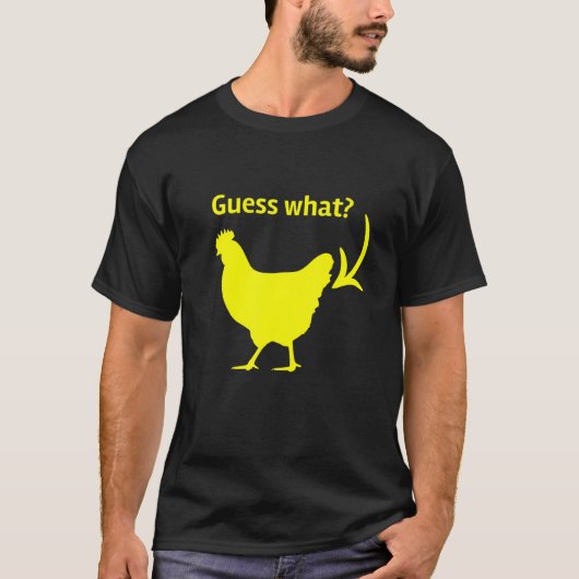 Raad eens wat T-shirt kippen Butt (Voorkant)