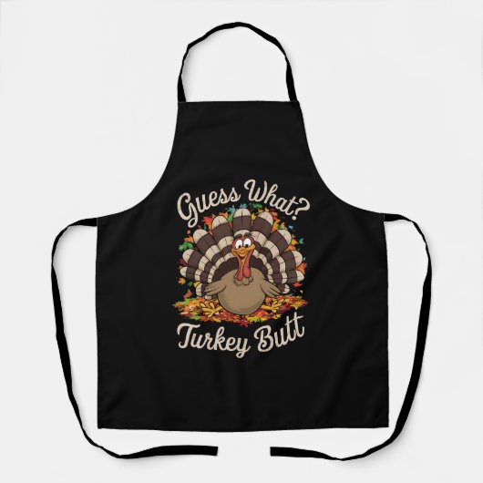 Raad eens wat Turkije kont Grappige Thanksgiving Schort (Voorkant)