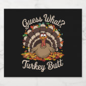 Raad eens wat Turkije maar rare Thanksgiving Bier Etiket (Enkel label)