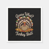 Raad eens wat Turkije maar rare Thanksgiving Servet (Voorkant)