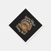 Raad eens wat Turkije maar rare Thanksgiving Servet (Hoek)