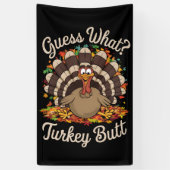 Raad eens wat Turkije maar rare Thanksgiving Spandoek (Verticaal)