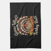 Raad eens wat Turkije maar rare Thanksgiving Theedoek (Verticaal)