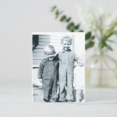 Raad eens wat we gedaan hebben! briefkaart (Staand voorkant)