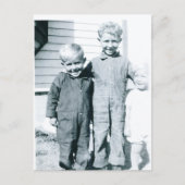 Raad eens wat we gedaan hebben! briefkaart (Voorkant)