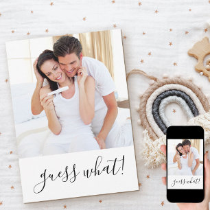 Raad eens wat we verwachten van een eenvoudige fot aankondiging