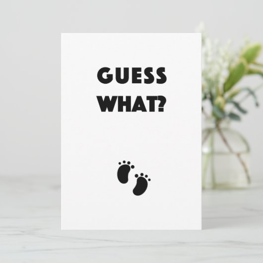 Raad eens welke aankondiging van de zwangerschap (Staand voorkant)