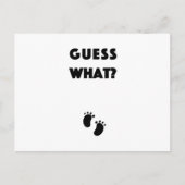 Raad eens welke aankondiging van de zwangerschap briefkaart (Voorkant)