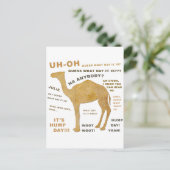 Raad eens welke dag het is? HUMP DAG!!! HOUT! Briefkaart (Staand voorkant)