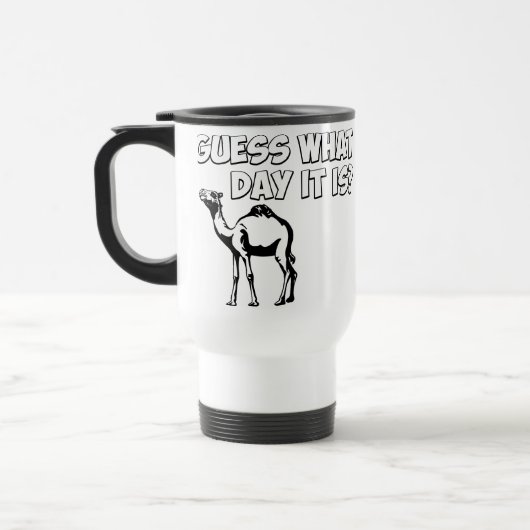 Raad eens welke dag het is? Hump Day Camel Reisbeker (Links)