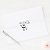 Raad eens welke dag het is? Hump Day Camel Ronde Sticker (Envelop)