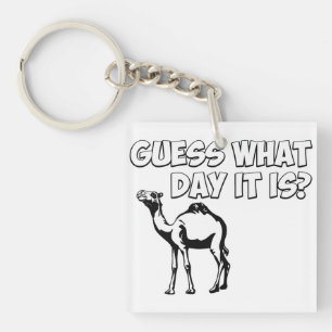 Raad eens welke dag het is? Hump Day Camel Sleutelhanger