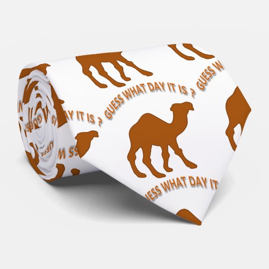 Raad eens welke dag het is? -Stropdas Stropdas (Opgerold)