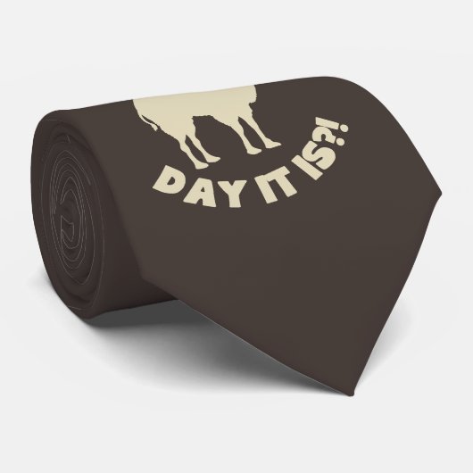 Raad eens welke dag? Hump Dag Woensdag Stropdas (Opgerold)
