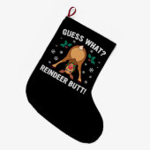 Raad eens Welke Rendierkont Kerstgrap Grote Kerstsok (Voorkant (Hangend))