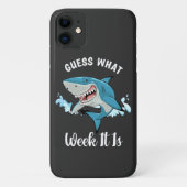 Raad eens welke week het is grappig haai Case-Mate iPhone case (Achterkant)