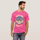 Raad eens welke week het is grappige haai t-shirt (Voorkant volledig)