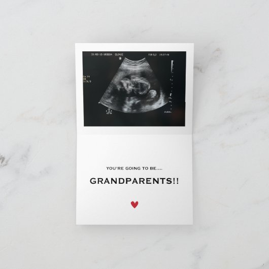 Raad eens welke zwangerschapsaankondiging sonogram aankondiging (Binnen)