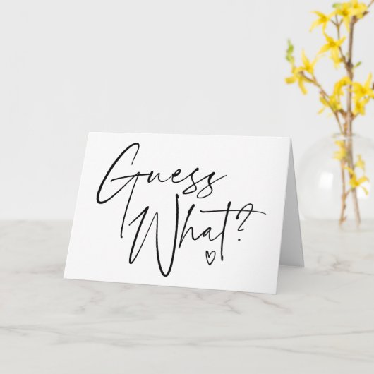 Raad eens welke zwangerschapsaankondiging voor gro kaart (Gele Bloem)