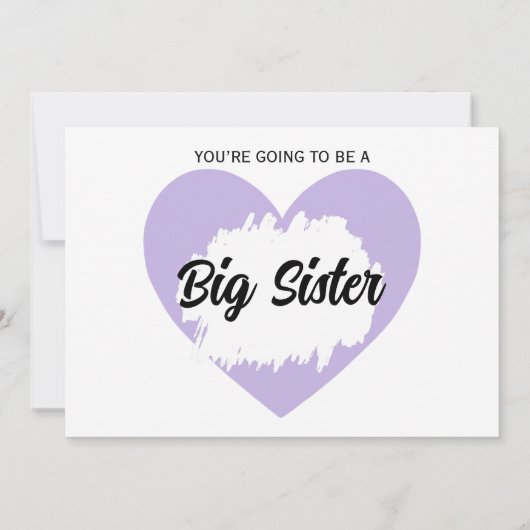 Raad eens welke zwangerschapsaankondiging voor zus (Achterkant)