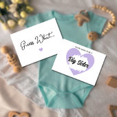 Raad eens welke zwangerschapsaankondiging voor zus