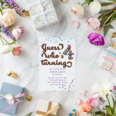 Raad eens wie 4 koekjes met sprinkles draait kaart