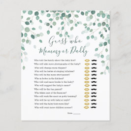 Raad eens wie Baby shower de Eucalyptus-bladeren h